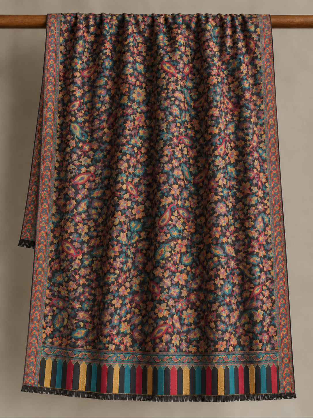 Dark Multicolor pashmina